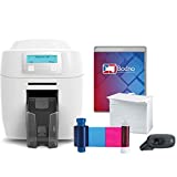 Magicard 300 Single Sided ID Card Printer & Complete Supplies Package with Bodno ID Software - Bronze Edition