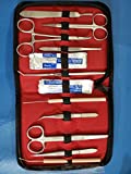 20 PCS ADVANCED BIOLOGY LAB ANATOMY MEDICAL STUDENT DISSECTING DISSECTION KIT SET WITH SCALPEL KNIFE HANDLE BLADES #10 + #11 (HTI BRAND)