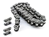 PGN #35 Roller Chain - 10 Feet + 2 Free Connecting Links - Carbon Steel Chains for Bycicles, Mini Bikes, Motorcycles, Go-Karts, Home and Industrial Machinery - 319 Links