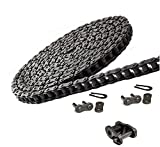 Jeremywell 35 Roller Chain 5 Feet with 2 Master and 1 Offset Links for Go Karts, Mini Bikes, Scooters, ATV, MTV, Dirt Bike and Other Industrial Machinery