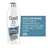 Curl Itch Defense Calming Body Lotion, Moisturizer for Dry, Itchy Skin, Body and Hand Lotion, with Advanced Ceramide Complex, Pro-Vitamin B5, Shea Butter, 20 Ounce, white