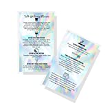 Teeth Whitening Aftercare Cards | 50 Pack | Size 2x3.5" inch Business Card | Wallet Sized Non Reflective Matte Rainbow Design (Teeth Whitening)