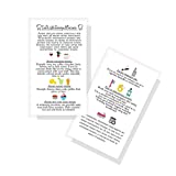 Professional Teeth Whitening Aftercare Instructions Cards | Package of 50 | Double Sided Size 2x3.5" inch Business Card | Wallet Sized White with Color Icon Design