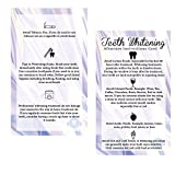 Teeth Whitening Aftercare Instructions Cards, Pack Of 50 2x3.5 Inch Business Cards For Tooth Whitening Kit, Tooth Whiten Supplies For Teeth, Tooth Whitening, Tooth Whitening Application Kit