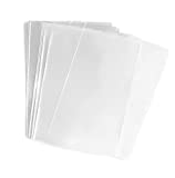 FgfAk 200 Pcs 4x6 Inches Clear Flat Cello/Cellophane Treat Bags Good for Pastry,Bakery,Cookie,Candy and Dessert