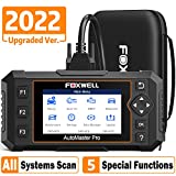 FOXWELL Obd2 Scanner 2022 NT624Elite All System Diagnostic Code Reader for All Cars with ABS bleeding/Throttle Reset/SAS Calibration/Oil Light/EPB Reset, Engine ABS SRS TCM EPS HVAC Headlamp Scan Tool