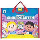 School Zone - Get Ready Kindergarten Learning Playset - Ages 4-6, Workbooks, Flash Cards, Write & Reuse, Alphabet, Numbers 1-50, Sight Words, Stickers, Carrying Case, Pencil & Wipe-Clean Marker