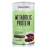 NaturalSlim Whey Protein Blend Shakes, All-in-One Meal Replacement Shake with Vitamins, Minerals & Amino Acid L-Glutamine - Great Taste and Very Filling, 10 Serving (17.6 oz - Chocolate)