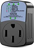 POWSAF Protable rv Surge Protector 50 amp, 4100 Joules, RV Electrical Adapter with 50 Amp Male to 50 Amp Female