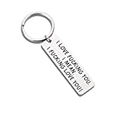 Birthday Gift Funny Couple Keychain for Boyfriend Husband from Girlfriend Wife Him Her His i Love You Teen Wedding Anniversary Valentine Christmas Key Ring