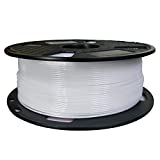 White PETG Filament 1.75 mm 1KG 3D Printer Filament 2.2LBS Spool 3D Printing Material Fit Most FDM Printer Easy to Print CC3D White Color