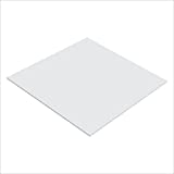 Expanded PVC Sheet 12" x 12" White Printable Rigid PVC Board Sintra, Celtec, Plastic Board Sheet Ideal for Signage, Displays, Durable Plastic Sheet Waterproof for Outdoor (White (1/8"), 1-Pack)