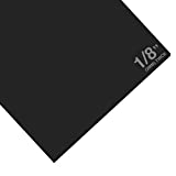 Expanded PVC Sheet – Lightweight Rigid Foam – 3mm (1/8 inch) – 12 x 12 inches – Black – Ideal for Signage, Displays, and Digital/Screen Printing