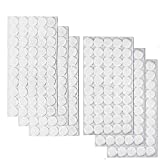 Self Adhesive Dots 300pcs(150 Pair) 3/4" Diameter Sticky Back Coins Hook & Loop Self Adhesive Dots Tapes Magic Sticky Dots 20mm White, Suitable for School Classroom, Office, Home