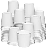 [300 Pack] 4 oz. White Paper Cups, Small Disposable Bathroom, Espresso, Mouthwash Cups