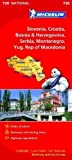 Slovenia, Croatia, Bosnia and Herzegovina, Serbia, Montenegro, Macedonia NATIONAL Map (Michelin National Maps) by Michelin published by Michelin (2012)