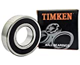 2PACK TIMKEN 6004-2RS Double Rubber Seal Bearings 20x42x12mm, Pre-Lubricated and Stable Performance and Cost Effective, Deep Groove Ball Bearings
