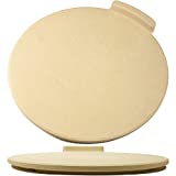The Ultimate Pizza Stone for Oven & Grill. 16 inch Round Baking Stone with Exclusive ThermaShock Protection & Core Convection Tech for the Perfect Crispy Crust on Pizzas & Bread. No-Spill Stopper