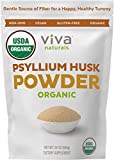 Viva Naturals Organic Psyllium Husk Powder (1.5 lbs) - Easy Mixing Fiber Supplement, Finely Ground & Non-GMO Powder for Promoting Regularity