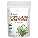 Psyllium Husk Powder, 2 Pound (32 Ounce), Soluble Fiber, Psyllium Husk Daily Fiber for Baking, Smoothie and Beverage, India Origin, Keto Diet, Unflavored, Gluten Free, No GMOs and Vegan Friendly