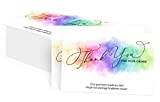 50- Large 4" x 6" Watercolor Rainbow Thank You for Your Order Cards for Small Business, You Made My Day Purchase Order Inserts, Customer Appreciation Note Cards, Online Business