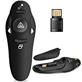 Presentation Clicker Wireless Presenter Remote USB Control Powerpoint PPT Clicker, Laser Pointer RF 2.4GHz Presenter Remote Google Slide Advancer Powerpoint Clicker for Computer/Laptop/Mac/Keynote