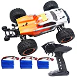 Blomiky Destroyer 2435 RC Brushless 4WD 2.4GHz 1/16 Scale 45KMH High Speed Racing RC Truck Extra 2 Battery 16890A