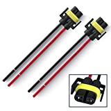 H11 Pigtail Headlight Socket Wiring Harness Female Connector for H11 H8 880 881 Headlights/Fog Lights(Pack of 2)