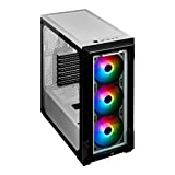 Corsair iCUE 220T RGB, Tempered Glass Mid-Tower ATX Smart Gaming Case, White