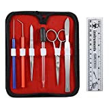 DR Instruments 60ZP Fine Zippy Dissection Kit, Grade: 9 to 12 and for Community College levels, Stainless Steel Precision Ground Scissors and Super Sharp Scalpel (8 PC Kit), Compact Zippered Case.