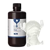 ANYCUBIC 3D Printer Resin, 405nm UV Plant-Based Rapid Resin, Low Odor, Photopolymer Resin for LCD 3D Printing, 1kg Clear