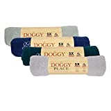 My Doggy Place Pet Dog Cat Microfiber XL Drying Towel 45" x 28", Ultra Absorbent for Small, Medium, Large Dog Cats Great for Bathing and Grooming (1 Pack, Light Gray w/Print)