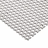 0.048", 0.140" Hole, 12" x 12", 304 Stainless Steel Preforated Sheet
