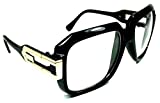 Gazelle Cosa Nostra Sunglasses w/ Clear Lenses (Black & Gold Frame, Clear Lenses)