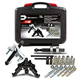 Powerbuilt Harmonic Balancer and Pulley Installer Tool Kit, 33 Piece, Crankshaft Pulley, Remove and Install, Storage Case - 648616