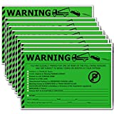 Parking Violation Stickers -"You are Illegally Parked" Warning Stickers Reserved,Handicapped,Private Parking and More No Parking,Hard to Remove and Super Sticky Tow Warnings Labels 50pcs 5"X 8"