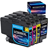 Compatible LC3039 Ink Cartridge Replacement for Brother LC3039 XXL LC3039XXL LC3037 XXL use for MFC-J5845DW MFC-J5945DW MFC-J6545DW MFC-J6945DW Printer (1 Black,1 Cyan,1 Magenta,1 Yellow) 4-Pack