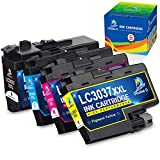 DOUBLE D LC3037 Ink Cartridges Compatible Replacement for Brother LC3037 LC3037XXL LC3039, High Yield use with MFC-J6945DW MFC-J5845DW XL MFC-J5945DW MFC-J6545DW XL (1 Each of lc3037 BK/C/M/Y) 4PK
