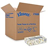 Kleenex Professional Facial Tissue for Business (21606), Flat Tissue Boxes, 48 Boxes/Case, 125 Tissues/Box, 6,000 Tissues/Case