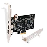 LinksTek 4-Ports PCIE Firewire 400 Card for Desktop PCs-IEEE 1394A Interface-3X 6Pin and 1X 4Pin 1394A Ports-with 4Pin-6Pin 1394A Cables and Low-Profile Bracket (PCIE-1394A)