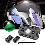 OFFROADTOWN LED Dome Light W/ Switch Universal Roll Bar LED Lights Utility Roll Cage Light Car Interior Reading Light Map Light Courtesy Light for UTV Polaris RZR Truck Can-Am Golf Cart White/Green