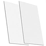 KEILEOHO 2 PCS 6061 T6 Aluminum Sheet Metal, 6 x 12 x 1/4 Inch Thickness, Building Products Plain Aluminum Plate Covered with Protective Film, Heat-Treatable and Corrosion Resistant