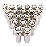BeElion 20PCS BNC Male Twist-on Coax Coaxial RG59 Connector for CCTV Security Camera
