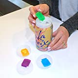 Soda Can Covers 8 Pack for Carbonated Water or Soft Drink - Best Beer Cans Cover Easy Clip on Caps Lid Seal Opening for a Fresher Drinking Experience BPA Free