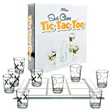 Fairly Odd Novelties Shot Glass Tic Tac Toe Fun Party Board Drinking Game for Two/ Couples, Clear, One Size