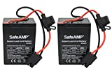 SafeAMP Battery for Fisher-Price Power Wheels Toddler 6-Volt Blue, Pack of 2 , Black