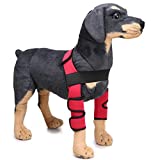 Coerni Dog Recovery Sleeve - Breathable Dog Elbow Protector Dog Elbow Sleeve Dog Elbow Brace Protector Pads for Canine Elbow and Shoulder Support S/M/L