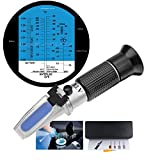 TRZ 4-in-1 DEF Refractometer Ethylene Glycol, Propylene Glycol in antifreeze Fluids freezing point temperature and freezing point concentration, automotive and industrial battery Fluid