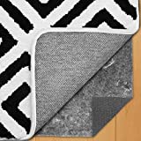Gorilla Grip Thick Extra Plush Felt and Natural Rubber Pad Protects Floors, Reduce Noise, .25 Inch Cushioned Gripper, 8x10 FT Hardwood Area Rugs, Cushion Support Rug Pads for Hard Floor Under Carpet