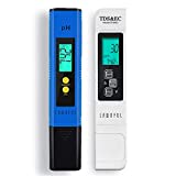 Water pH Meter and TDS Meter, LAWNFUL pH and 3 in 1 TDS&EC Water Tester Combo, ±0.01 pH Accuracy ±2% F.S Accuracy TDS/EC/Temperature Meter, Pen Type and Handheld, Turbidity Meters for Home and Lab